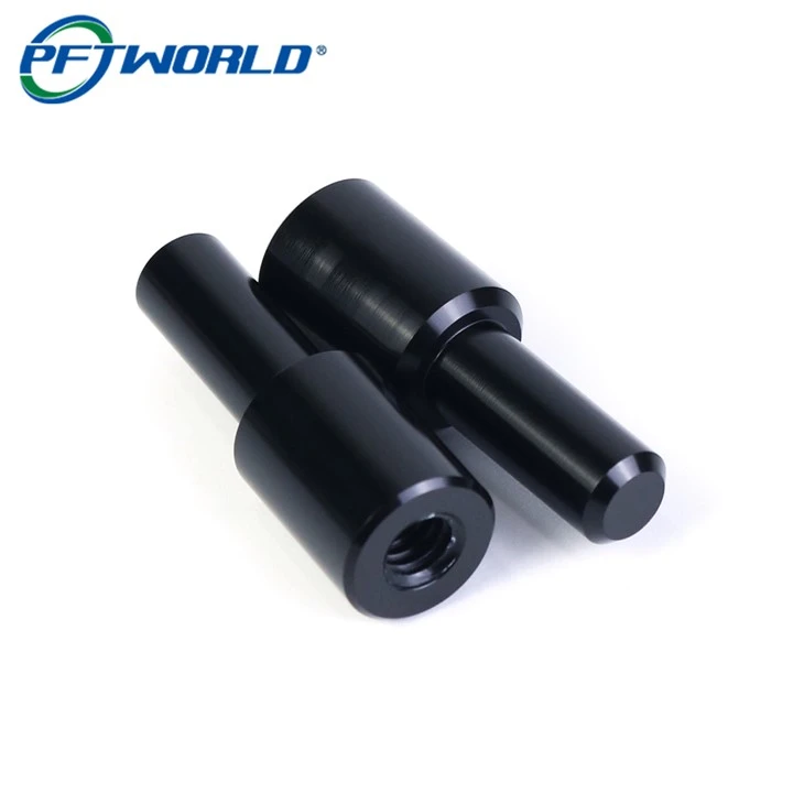 Custom CNC Precision Turning 6061-T6 Aluminum Parts – Bright Black Anodizing Surface