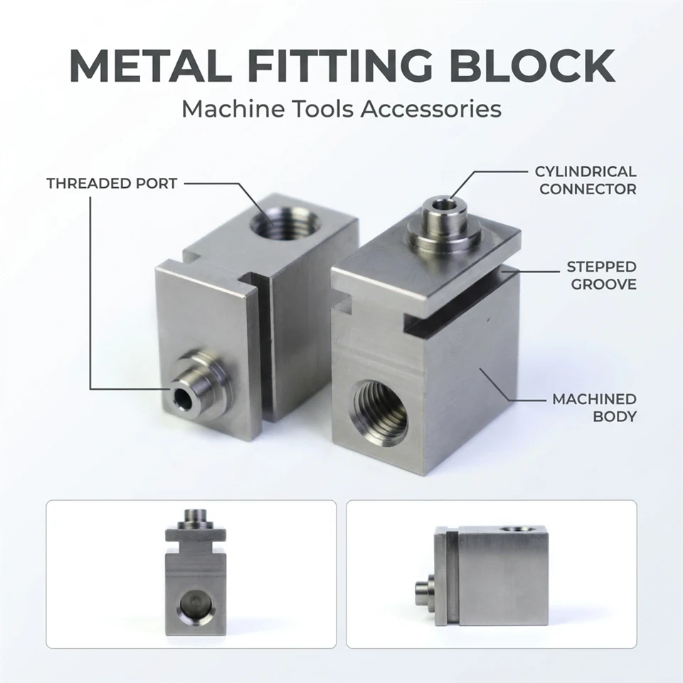 Custom Pneumatic Clamp Block Metal Fixture Bidirectional Vise Block factory