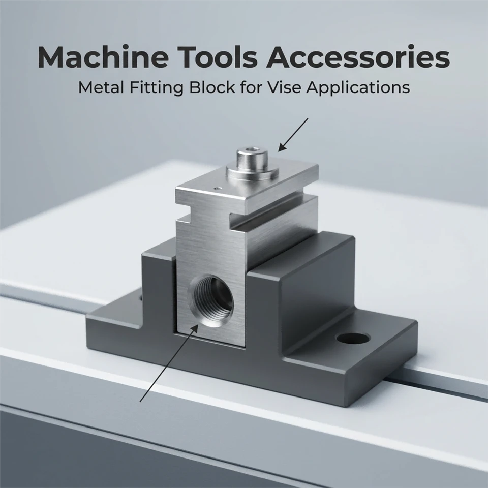 Custom Pneumatic Clamp Block Metal Fixture Bidirectional Vise Block