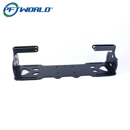 Black Anodized Aluminum Equipment Mounting Base Structural Component