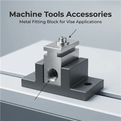Custom Pneumatic Clamp Block Metal Fixture Bidirectional Vise Block